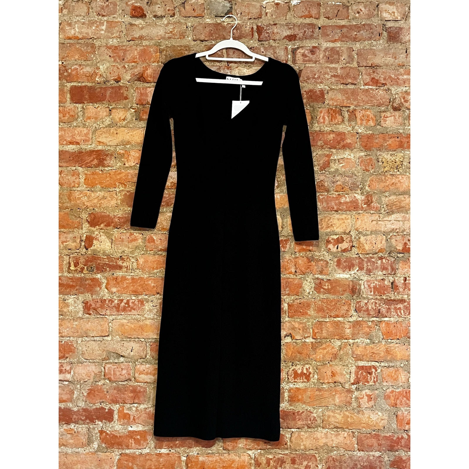 Nwt Gaala Paris Vanessa Knit Midi Dress Black 40 - L — image 7 of 8